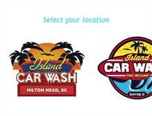 Tablet Screenshot of islandcarwash.com